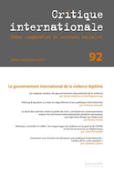 Critique internationale, no 92